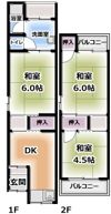 石原町貸家の間取り画像