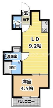 アヴェーレ京阪本通の間取り画像