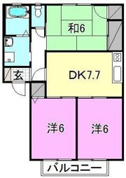 レプラコーン和泉Dの間取り画像