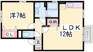ソレアードB棟の間取り画像