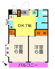 メゾンドール富澤（3）の間取り画像