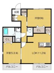 プレジデント雅 Bの間取り画像