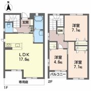 サウス・ヴィエント A棟の間取り画像