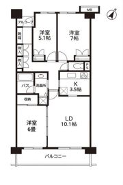 ヒルズ用賀TOKYO U－CITYの間取り画像
