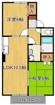 ヴェルジェKの間取り画像