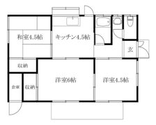 竹原 平岡借家の間取り画像