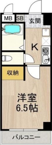 おおきに北梅田サニーアパートメントの間取り画像