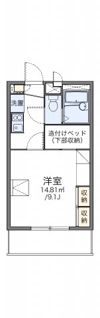 レオパレス浜野一丁目の間取り画像