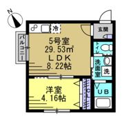 KH谷津の間取り画像