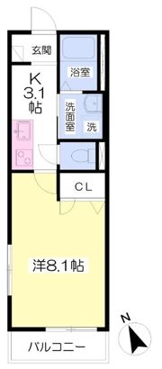 フルール本牧の間取り画像