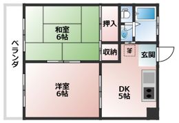 コーポあおき3の間取り画像