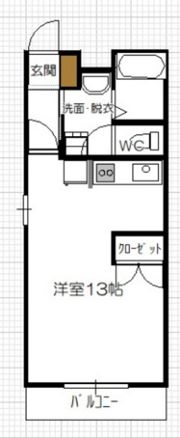 カーサベルデ前空 A棟の間取り画像