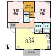 コーポラスITOⅢ Cの間取り画像