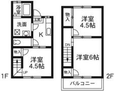 嶋田ハイツの間取り画像