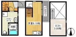アースクエイク白水北棟の間取り画像