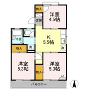 福富パレス B棟の間取り画像
