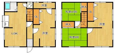 大江アパートA棟の間取り画像