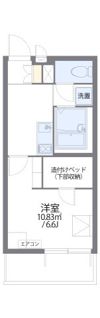 レオパレスRTフォーブルの間取り画像