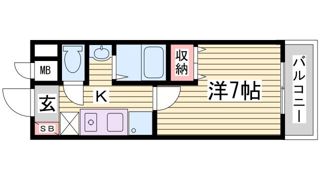 フルール須磨の間取り画像