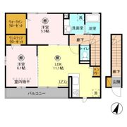 ルミナス松本の間取り画像