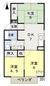 リベルテひらたC棟の間取り画像