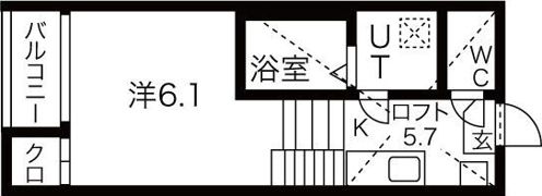 アジュール鶴舞の間取り画像