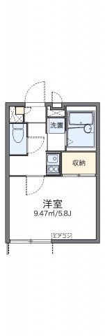 レオパレスモンターニュ日向の間取り画像