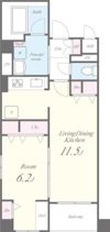 GARDEN COURT A 西高島平の間取り画像