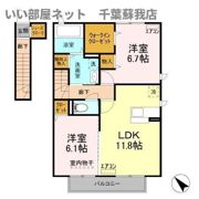 アネモス Bの間取り画像
