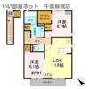 アネモス Bの間取り画像