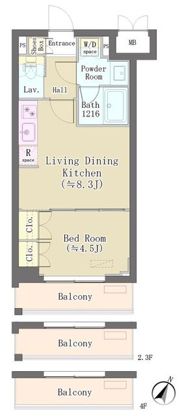 バルム下馬の間取り画像