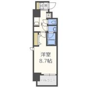 コンフォリア心斎橋EASTの間取り画像
