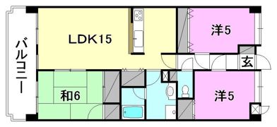 エシャンジゥル松山の間取り画像
