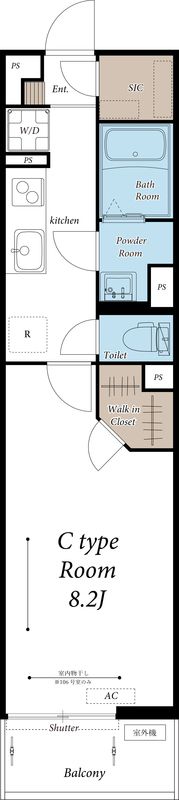 レオ東林間の間取り画像