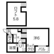 シリウス中江の間取り画像