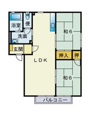 コーポハピネスBの間取り画像