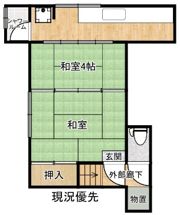 Aアパートの間取り画像