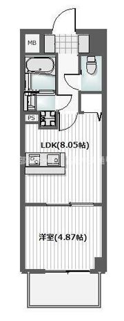 J．リヴェール錦町の間取り画像