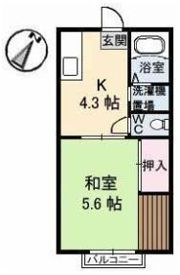 サンライフ前田 No．2の間取り画像