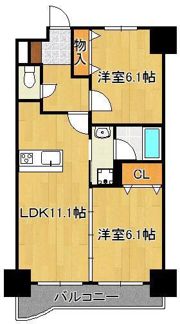 ニューシティアパートメンツ南小倉Iの間取り画像