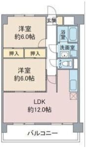 扶桑ハイツ1の間取り画像