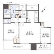 シエリアタワー中之島の間取り画像