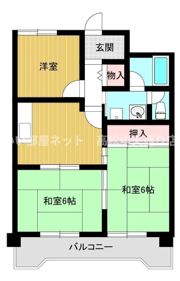 角野マンションの間取り画像