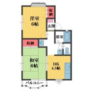 サンライズ大熊C棟の間取り画像