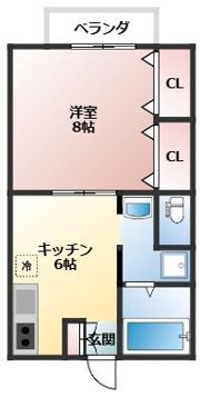 パールハイツの間取り画像