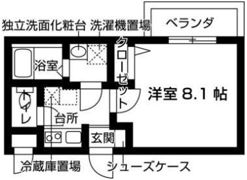 ゼスタレジデンス八雲の間取り画像