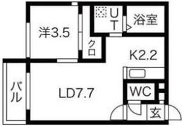 コンフォール恵庭の間取り画像