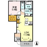 エステート中島 南館の間取り画像