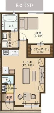 ユーソニアン柏崎・桜木Aの間取り画像