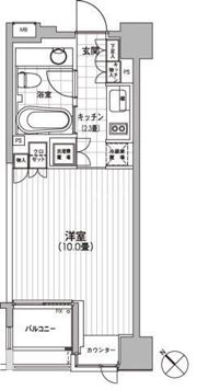 カスタリア銀座の間取り画像